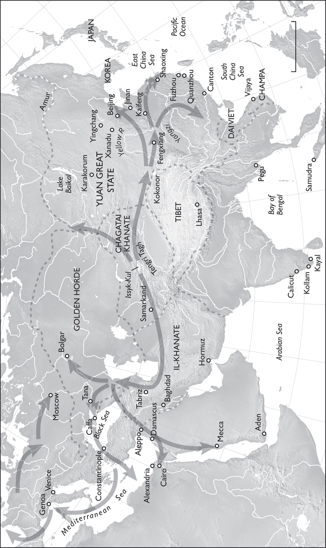 2 The movement of the Black Death across Eurasia between the 1330s and the - photo 2