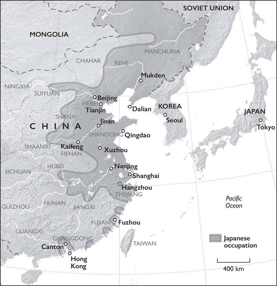 6 The territorial extent of Japans wartime occupation of China c 1940 - photo 6