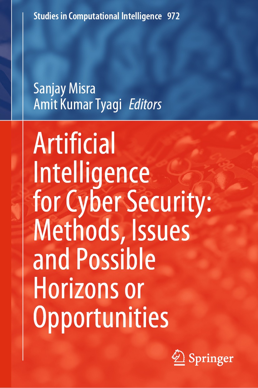 Book cover of Artificial Intelligence for Cyber Security Methods Issues and - photo 1