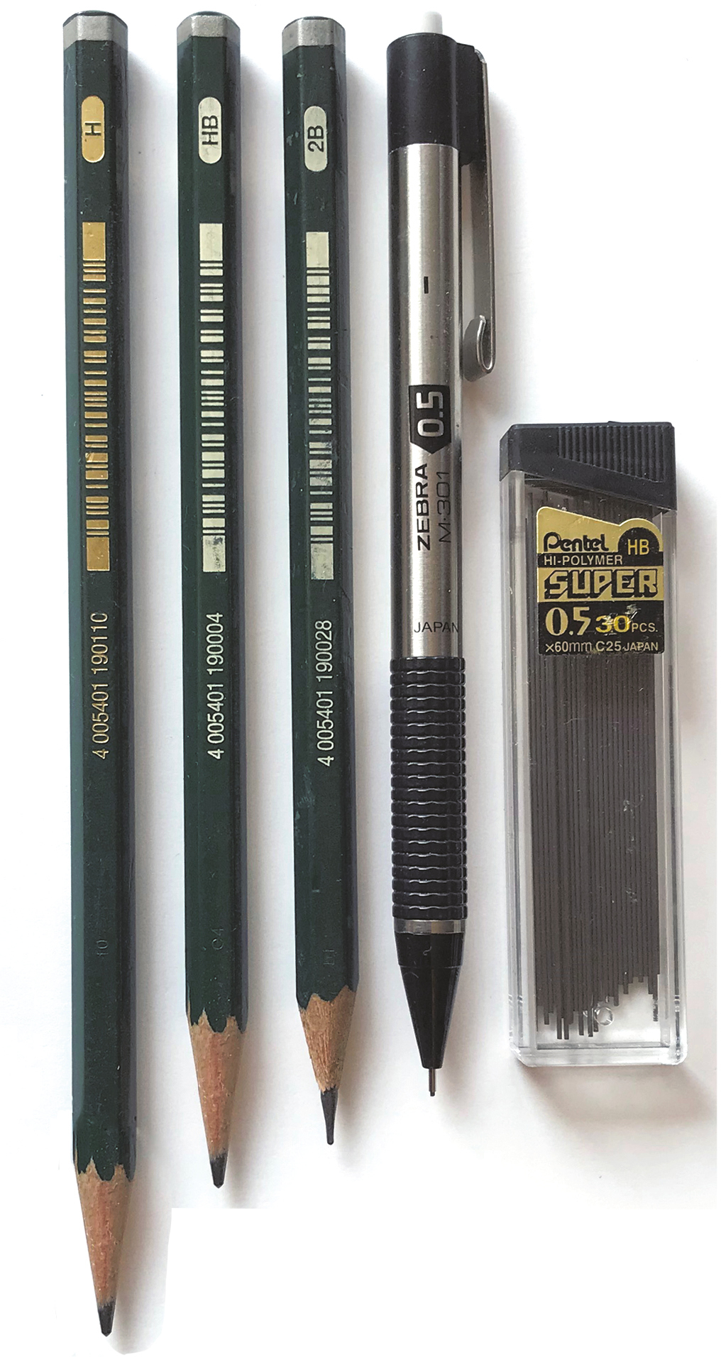 A NOTE ON PENCILS Drawing pencils range from 9H lightest line color and most - photo 16