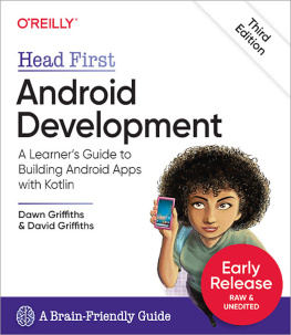 Dawn Griffiths Head First Android Development