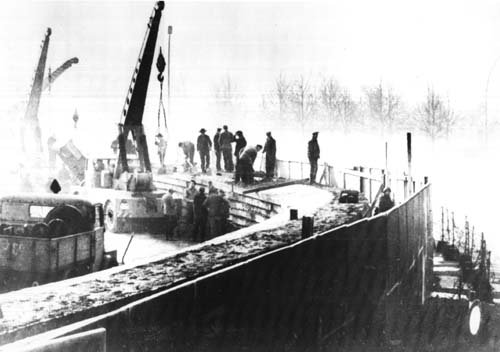 A picture of East German workers building the Berlin Wall East Germany From - photo 3