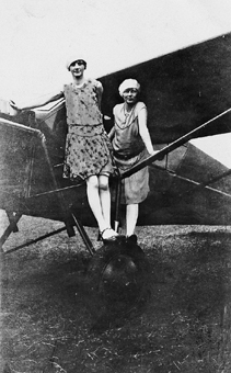 My mother on the right with a friend on a Curtiss Robin that she flew ca - photo 4