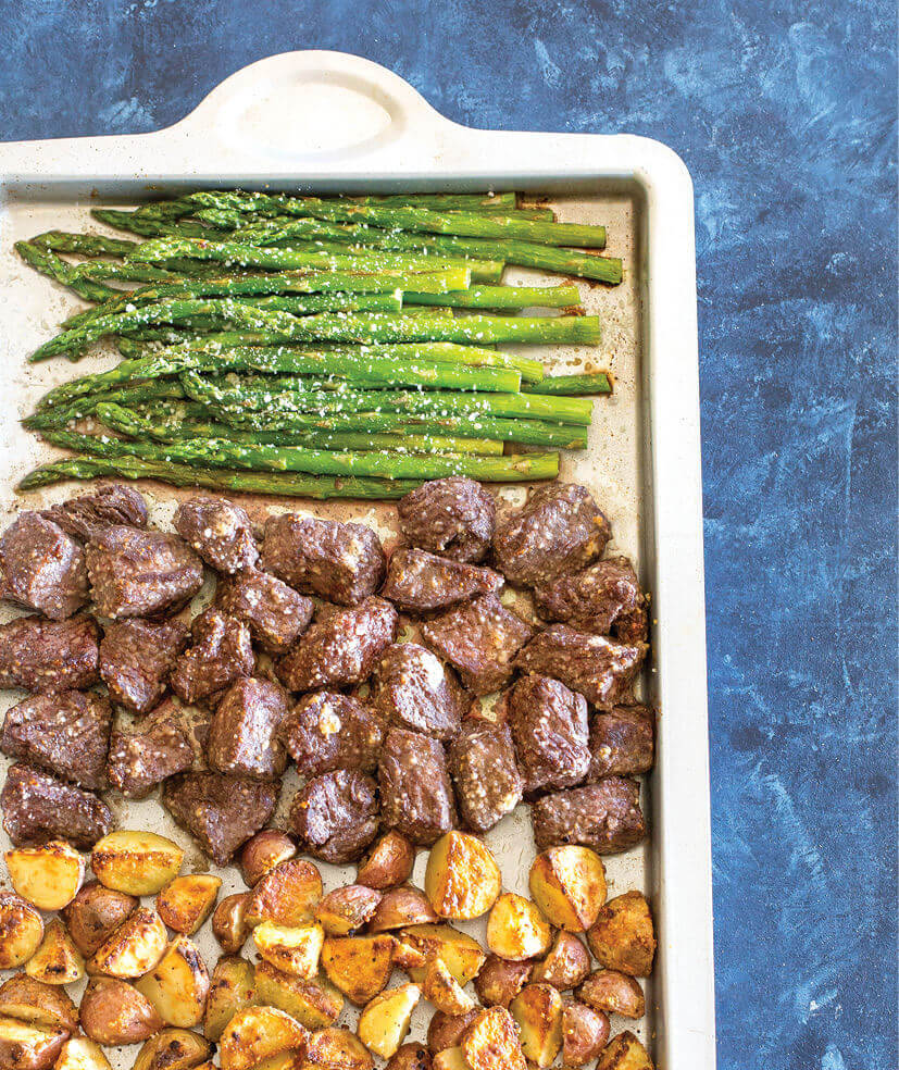 Sheet Pan Steak and Parmesan Potatoes BLT Pasta Prep 5 minutes Cook 20 - photo 3