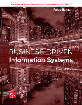 Paige Baltzan - LOOSE LEAF BUSINESS DRIVEN INFORMATION SYSTEMS