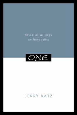 Jerry Katz - One: Essential Writings on Nonduality
