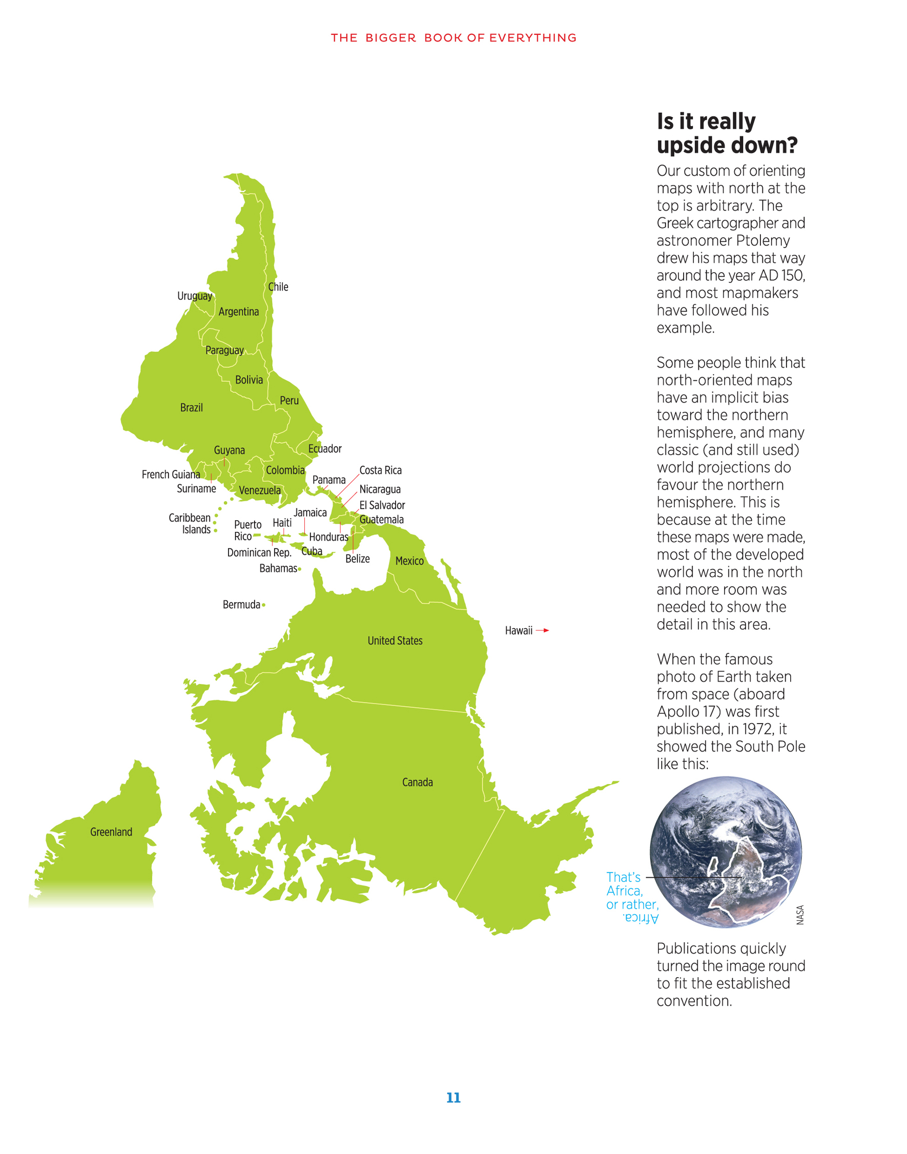 Is it really upside down Our custom of orienting maps with north at the top is - photo 12