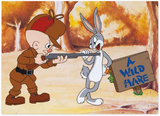 Limited edition cel from A Wild Hare 1940 with animation by Bob and Chuck - photo 4