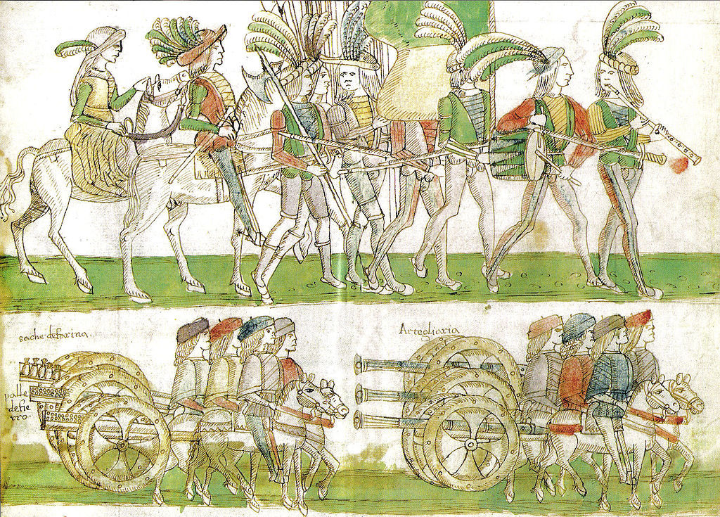 A medieval depiction of French troops in Naples in 1495 The history of Naples - photo 4