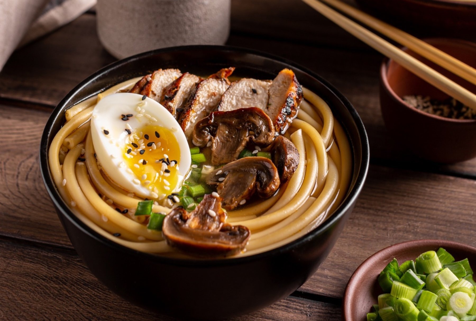 Try these easiest homemade ramen with a soft-cooked egg noodles fresh - photo 8