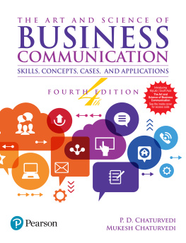 Mukesh Chaturvedi The Art and Science of Business Communication