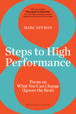 Marc Effron - 8 Steps to High Performance: Focus On What You Can Change (Ignore the Rest)