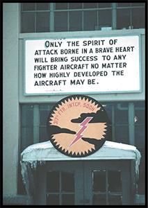 Spirit of Attack sign over the entrance to the 317th Fighter Interceptor - photo 3