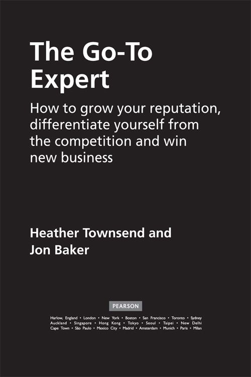 Contents About the authors Heather Townsend helps professionals become the - photo 1