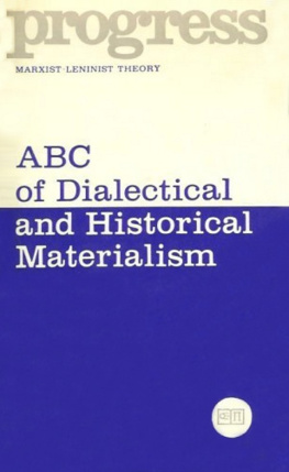 B.M. et.al. Boguslavsky - Abc of Dialectical and Historical Materialism