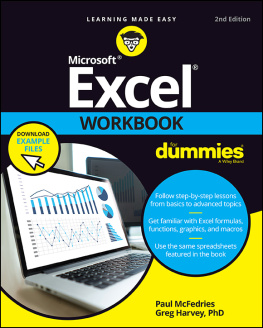 Paul McFedries - Excel Workbook For Dummies (For Dummies (Computer/Tech))