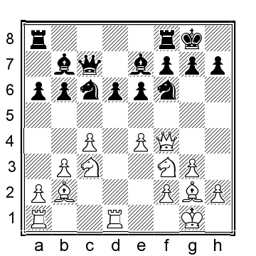 Position after 13 Q c7 The queen nevertheless had to be placed here since - photo 3