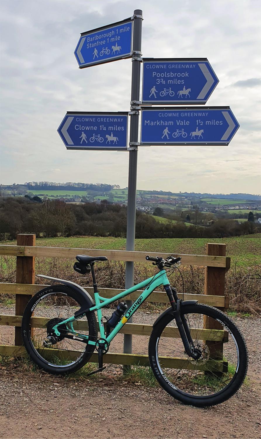 Clowne Greenway Derbyshire England Rosie Edwards Gravel biking into the - photo 5