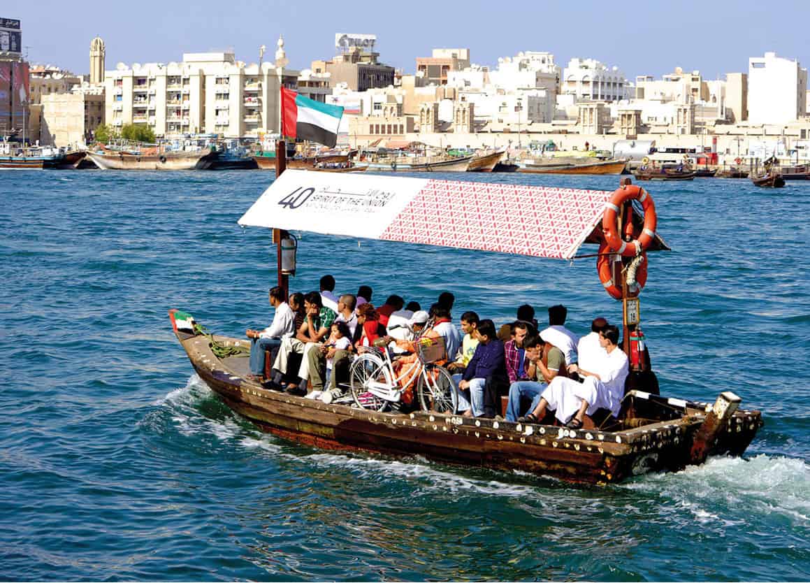 Dubai from the water Abras are a common Dubai transport and a delightful way - photo 5