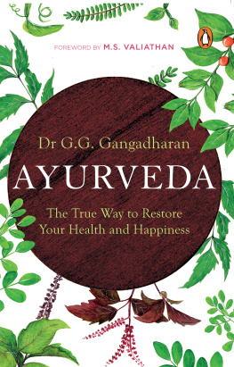 G.G. Gangadharan - Ayurveda