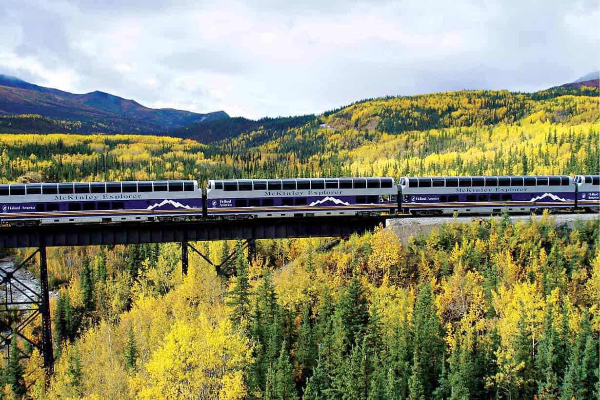 Travel by rail Trains such as the McKinley Explorer with glass domes or - photo 9