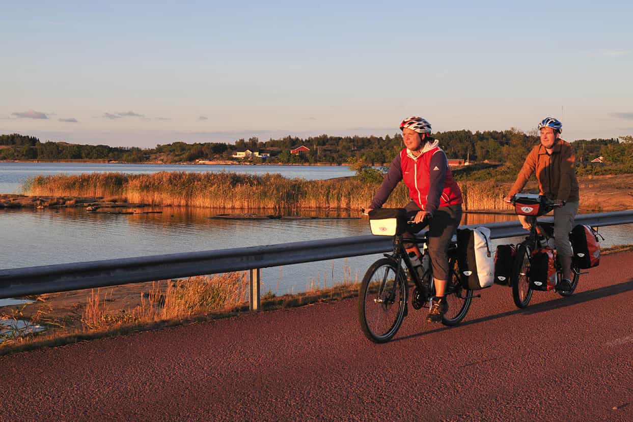 Biking around the land archipelago This lush collection of islands off the - photo 12