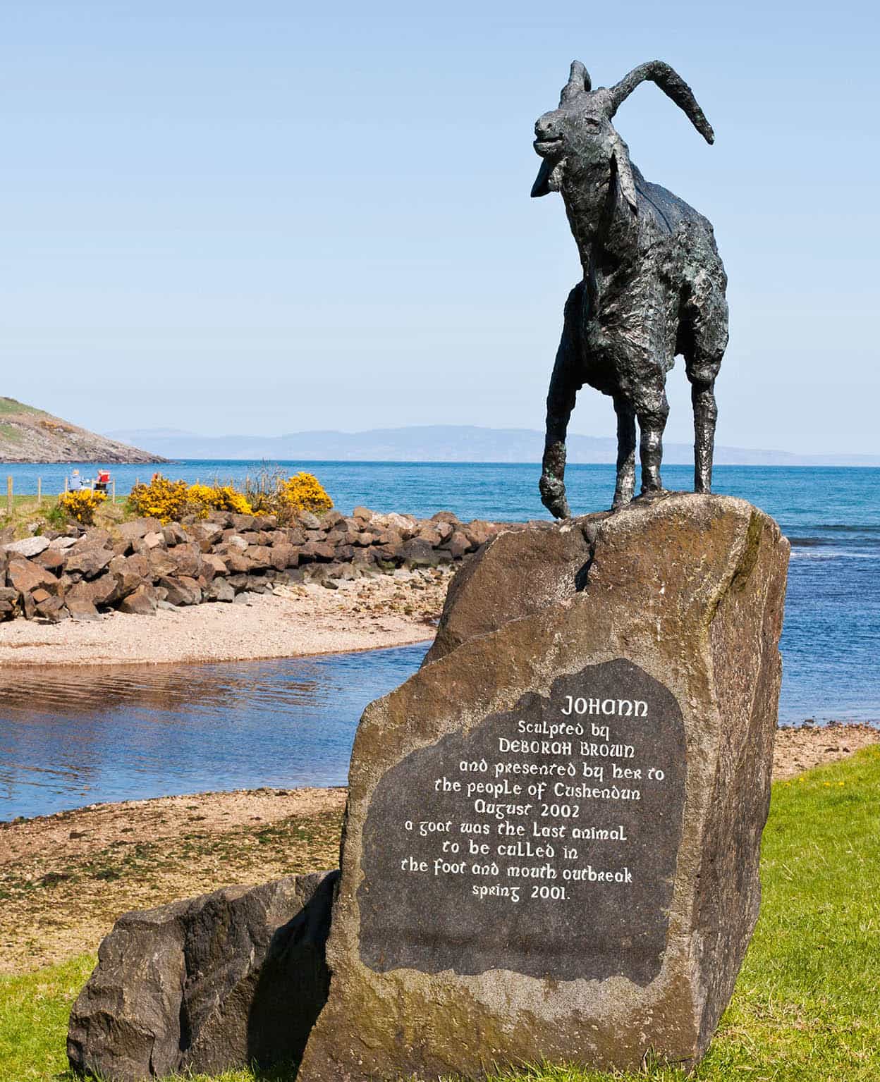 The Glens of Antrim A goat sculpture at Cusdendun represents the magic of the - photo 10