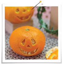 Transform tangerines and oranges into tiny edible jack-o-lanterns Stitch - photo 7