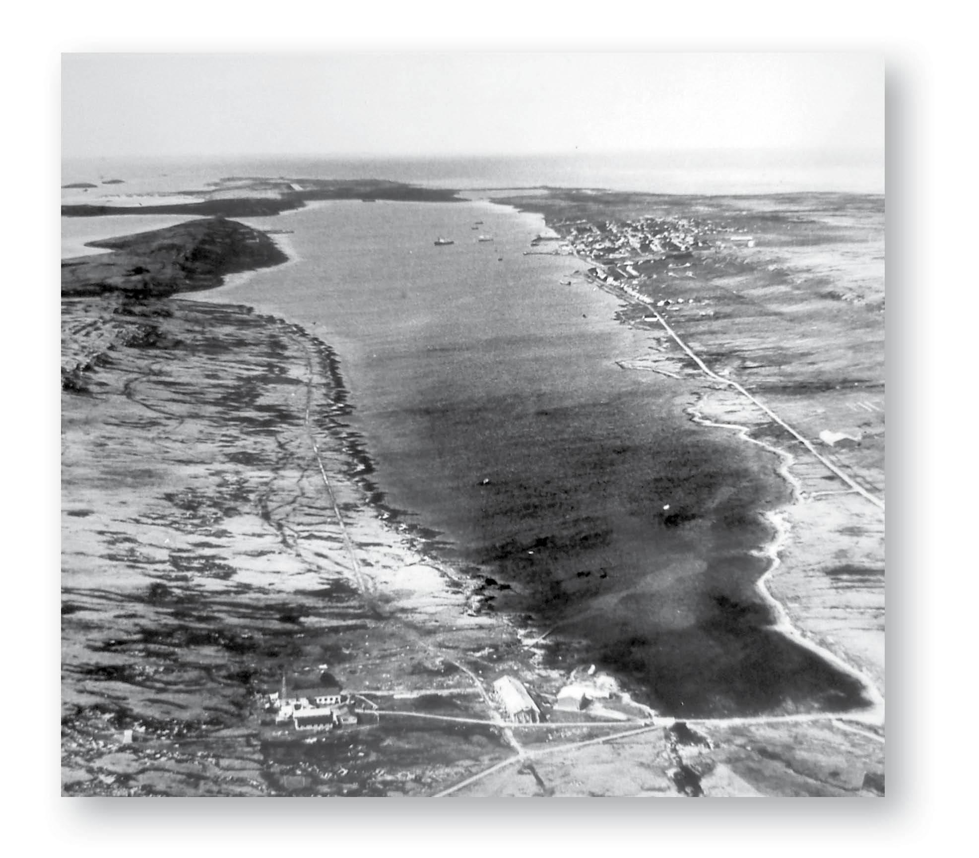 Stanley Water from the air facing east in 1982 In the middle ground is Port - photo 4