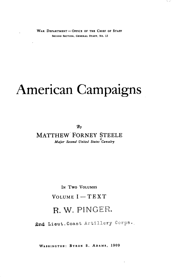 American Campaigns - image 1