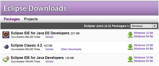 The capabilities of each packaging of eclipse are different Java developers - photo 1