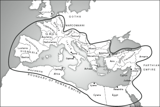 The empire of Tiberius AD 33 Location of Tiberius Villa Jovis on the - photo 5