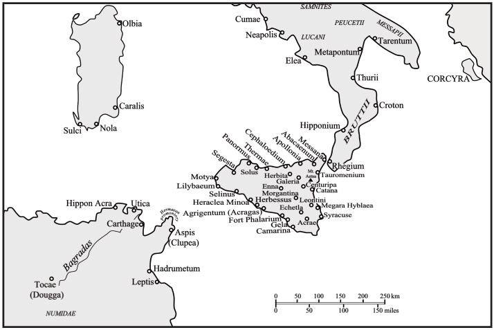 Map 4 Sicily and its Neighbours Map 5 The Strait of Messina Map 6 - photo 6