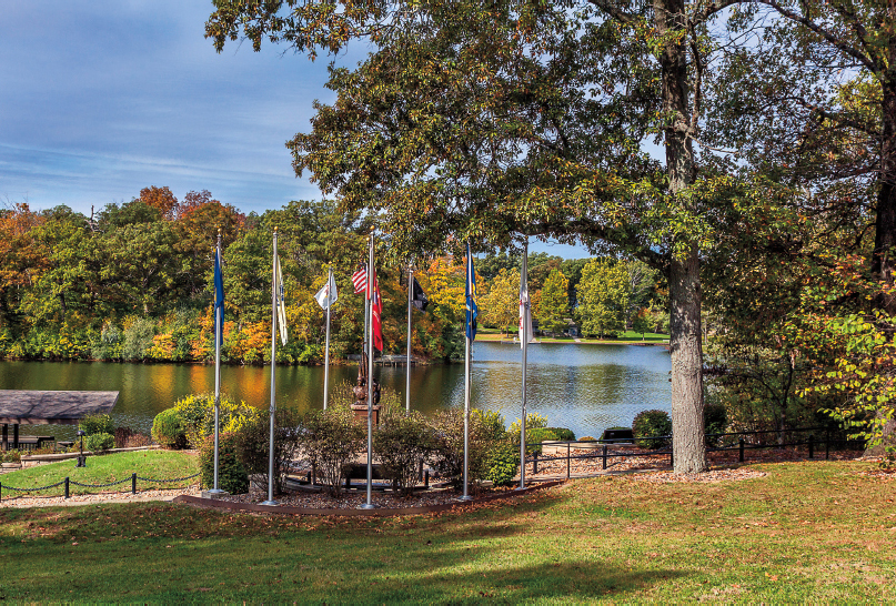 A peaceful view of the Veterans Memorial Weldon Springs Atlanta along - photo 28