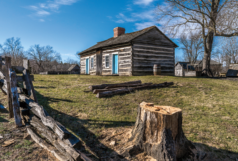 Thomas Lincoln Log Cabin as it appeared when he lived there A lone buffalo - photo 7