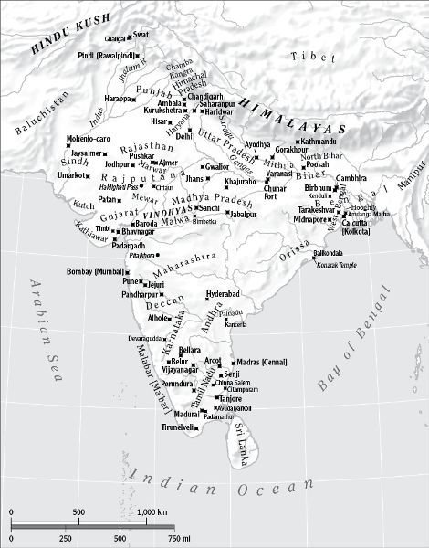 MAP OF INDIA IN MEMORY OF PENELOPE CHETWODE BETJEMAN I discovered India - photo 3