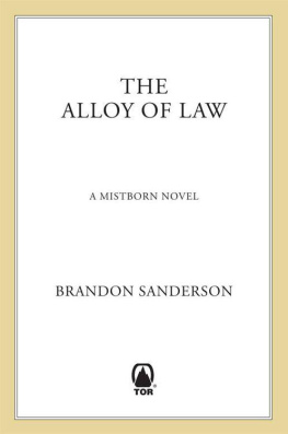 Brandon Sanderson Mistborn Trilogy 4 The Alloy of Law