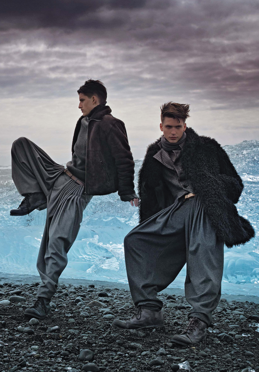 Figure 12 Muted menswear is shot against a dramatic landscape in this fashion - photo 11