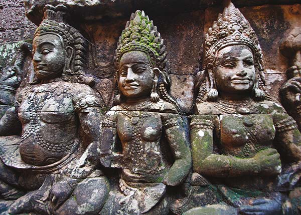 Terrace of the Leper King at Angkor Thom draughtsman sketching a shrine at - photo 14