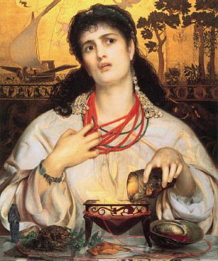 Medea by Frederick Sandys 18291904 Nekyia Persephone supervising - photo 8