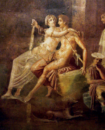 Dido and Aeneas a Roman fresco in the National Archaeological Museum of Naples - photo 10