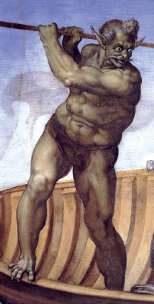 Charon as depicted by Michelangelo 14751564 in his fresco The Last Judgment - photo 11