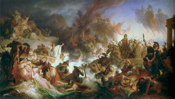 Battle of Salamis 1868 by Wilhelm von Kaulbach 18051874 Maximilianeum - photo 16