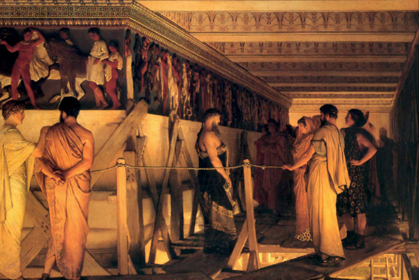 Phidias Showing the Frieze of the Parthenon to his Friends 1868 by Lawrence - photo 18