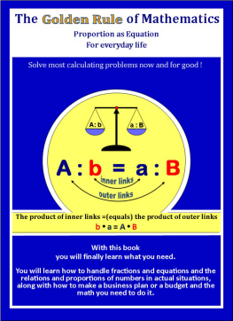 Siebert - The Golden Rule of Mathematics