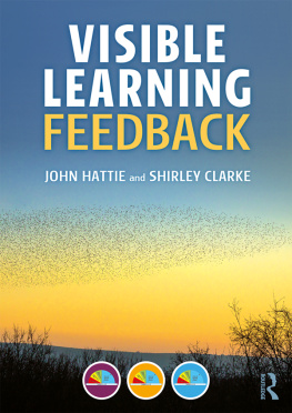 John Hattie Visible Learning: Feedback