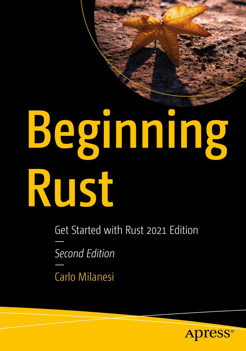 Book cover of Beginning Rust Carlo Milanesi Beginning Rust Get Started - photo 1