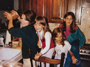 Crowding our mom as she baked as usual Laurens T-shirt says tea on it - photo 12