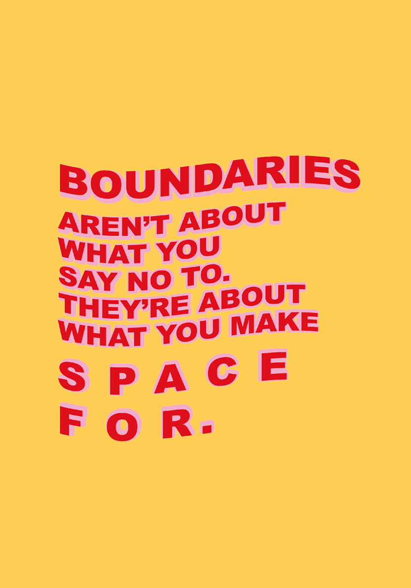 B BOUNDARIES Boundaries arent just about drawing a line They are about - photo 10