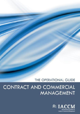 Tim Cummins Contract and Commercial Management: The Operational Guide